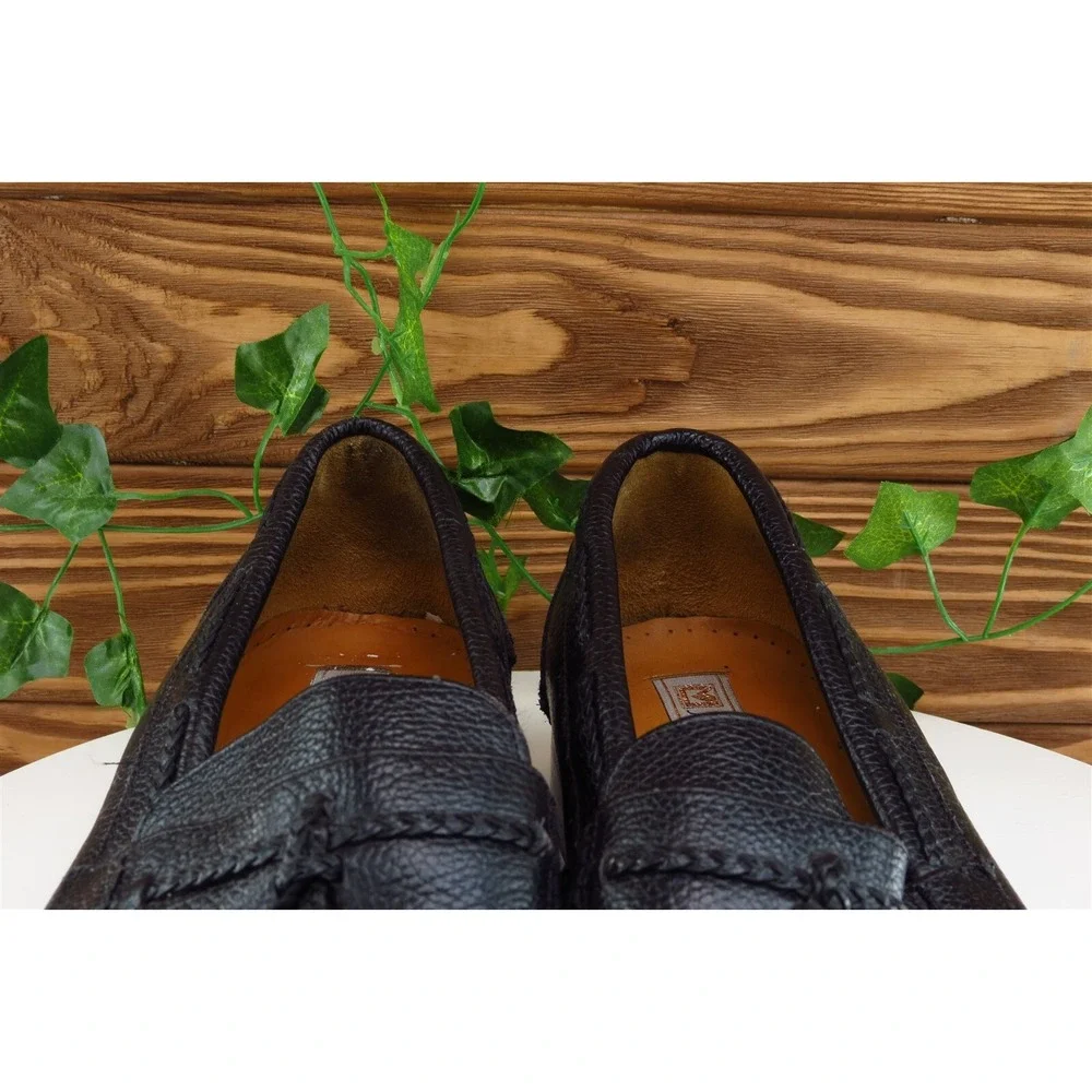 Sandro Moscoloni Shoes Sz 11.5‎ M Black Loafer Leather Men